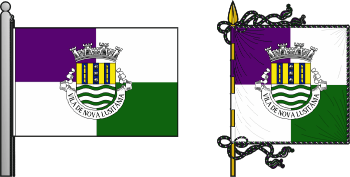 Bandeira e estandarte do Concelho do Búzi - Búzi municipality flag and banner Bandeira e estandarte do Concelho do Búzi - Búzi municipality flag and banner