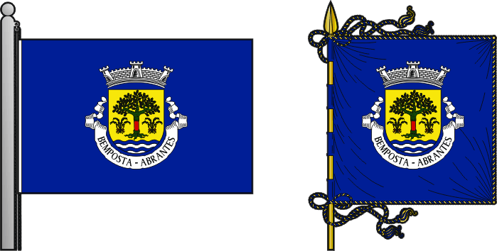Bandeira e estandarte da freguesia de Bemposta - Bemposta civil parish, flag and banner Bandeira e estandarte da freguesia de Bemposta - Bemposta civil parish, flag and banner