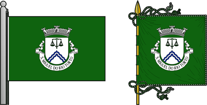 Bandeira e estandarte da antiga freguesia de São Miguel do Rio Torto - São Miguel do Rio Torto former civil parish, flag and banner Bandeira e estandarte da antiga freguesia de São Miguel do Rio Torto - São Miguel do Rio Torto former civil parish, flag and banner