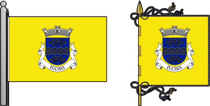 Bandeira e estandarte da antiga freguesia de Eucisia - Eucisia former civil parish, flag and banner Bandeira e estandarte da antiga freguesia de Eucisia - Eucisia former civil parish, flag and banner