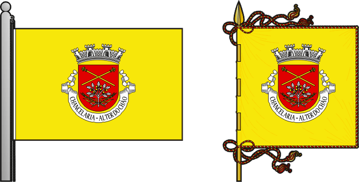 Bandeira e estandarte da freguesia de Chancelaria - Chancelaria civil parish, flag and banner Bandeira e estandarte da freguesia de Chancelaria - Chancelaria civil parish, flag and banner
