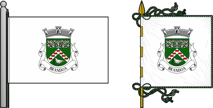 Bandeira e estandarte da antiga freguesia da Brandoa - Brandoa former civil parish, flag and banner Bandeira e estandarte da antiga freguesia da Brandoa - Brandoa former civil parish, flag and banner
