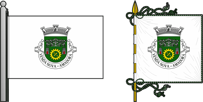 Bandeira e estandarte da antiga freguesia de Venda Nova - Venda Nova former civil parish, flag and banner Bandeira e estandarte da antiga freguesia de Venda Nova - Venda Nova former civil parish, flag and banner