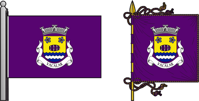 Bandeira e estandarte da freguesia de Vacalar - Vacalar civil parish, flag and banner Bandeira e estandarte da freguesia de Vacalar - Vacalar civil parish, flag and banner
