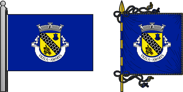 Bandeira e estandarte da antiga freguesia de Vilela - Vilela former civil parish, flag and banner Bandeira e estandarte da antiga freguesia de Vilela - Vilela former civil parish, flag and banner