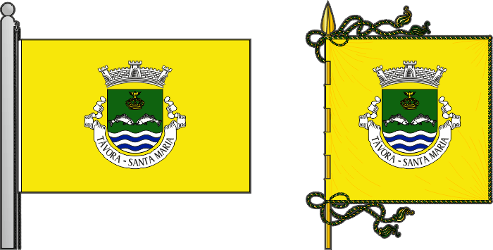 Bandeira e estandarte da antiga freguesia de Távora (Santa Maria) - Távora (Santa Maria) former civil parish, flag and banner Bandeira e estandarte da antiga freguesia de Távora (Santa Maria) - Távora (Santa Maria) former civil parish, flag and banner