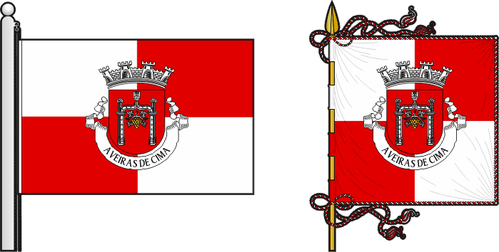 Bandeira e estandarte da freguesia de Aveiras de Cima - Aveiras de Cima civil parish, flag and banner Bandeira e estandarte da freguesia de Aveiras de Cima - Aveiras de Cima civil parish, flag and banner