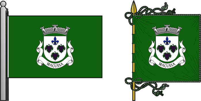 Bandeira e estandarte da antiga freguesia de Maçussa - Maçussa former civil parish, flag and banner Bandeira e estandarte da antiga freguesia de Maçussa - Maçussa former civil parish, flag and banner