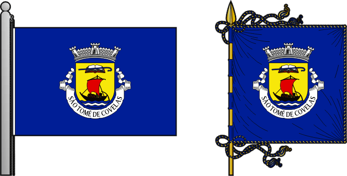 Bandeira e estandarte da antiga freguesia de São Tomé de Covelas - São Tomé de Covelas former civil parish, flag and banner Bandeira e estandarte da antiga freguesia de São Tomé de Covelas - São Tomé de Covelas former civil parish, flag and banner
