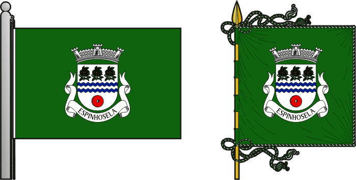 Bandeira e estandarte da freguesia de Espinhosela - Espinhosela civil parish, flag and banner Bandeira e estandarte da freguesia de Espinhosela - Espinhosela civil parish, flag and banner