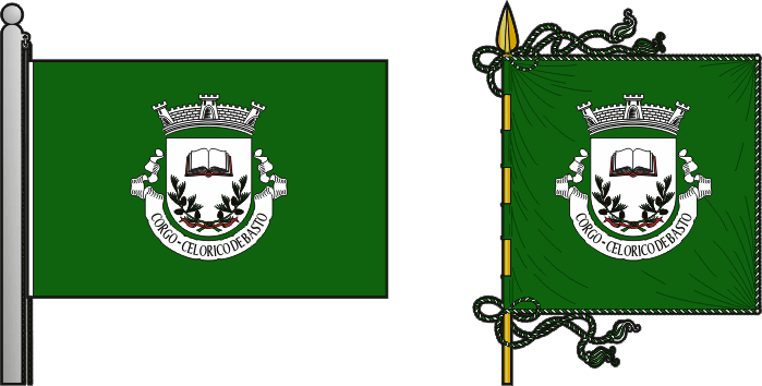 Bandeira e estandarte da antiga freguesia de Corgo - Corgo former civil parish, flag and banner Bandeira e estandarte da antiga freguesia de Corgo - Corgo former civil parish, flag and banner