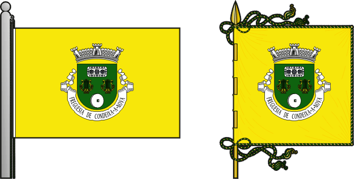 Bandeira e estandarte da antiga freguesia de Condeixa-a-Nova - Condeixa-a-Nova former civil parish, flag and banner Bandeira e estandarte da antiga freguesia de Condeixa-a-Nova - Condeixa-a-Nova former civil parish, flag and banner