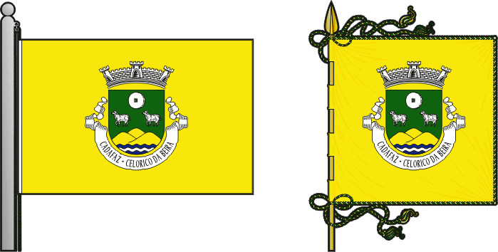 Bandeira e estandarte da antiga freguesia de Cadafaz - Cadafaz former civil parish, flag and banner Bandeira e estandarte da antiga freguesia de Cadafaz - Cadafaz former civil parish, flag and banner