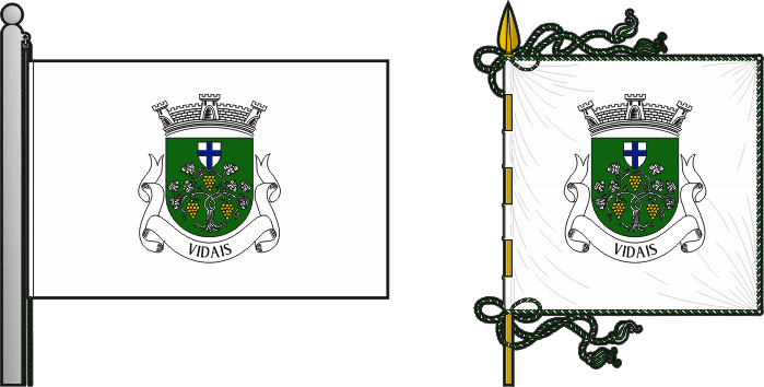 Bandeira e estandarte da freguesia de Vidais - Vidais civil parish, flag and banner Bandeira e estandarte da freguesia de Vidais - Vidais civil parish, flag and banner