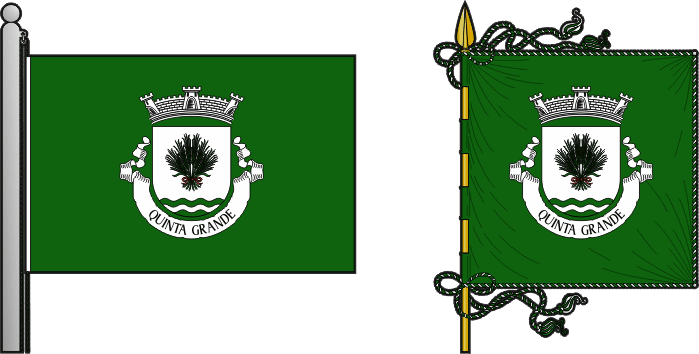 Bandeira e estandarte da freguesia de Quinta Grande - Quinta Grande civil parish, flag and banner Bandeira e estandarte da freguesia de Quinta Grande - Quinta Grande civil parish, flag and banner