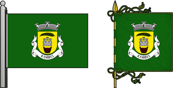 Bandeira e estandarte da antiga freguesia de Ramires - Ramires former civil parish, flag and banner