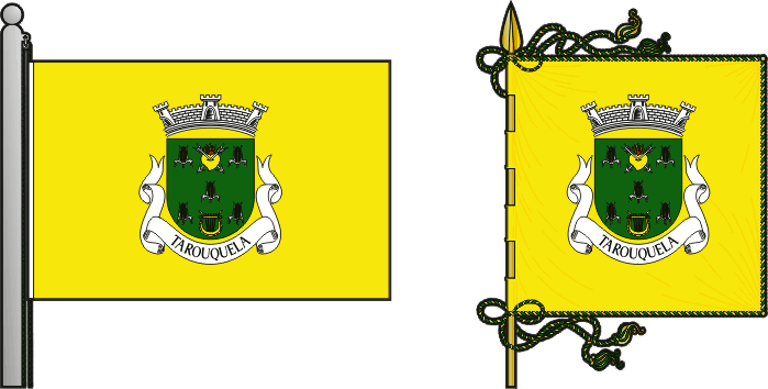 Bandeira e estandarte da freguesia de Tarouquela - Tarouquela civil parish, flag and banner Bandeira e estandarte da freguesia de Tarouquela - Tarouquela civil parish, flag and banner
