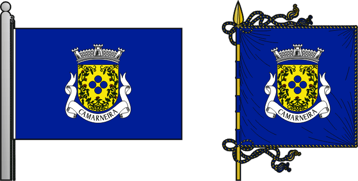 Bandeira e estandarte da antiga freguesia de Camarneira - Camarneira former civil parish, flag and banner Bandeira e estandarte da antiga freguesia de Camarneira - Camarneira former civil parish, flag and banner