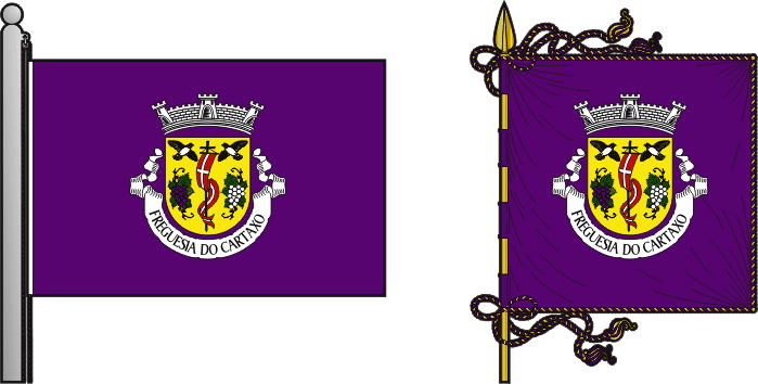 Bandeira e estandarte da antiga freguesia do Cartaxo - Cartaxo former civil parish, flag and banner Bandeira e estandarte da antiga freguesia do Cartaxo - Cartaxo former civil parish, flag and banner