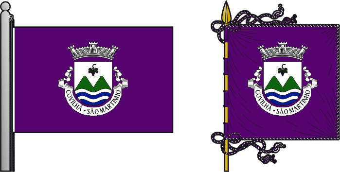 Bandeira e estandarte da antiga freguesia da Covilhã (São Martinho) - Covilhã (São Martinho) former civil parish, flag and banner Bandeira e estandarte da antiga freguesia da Covilhã (São Martinho) - Covilhã (São Martinho) former civil parish, flag and banner
