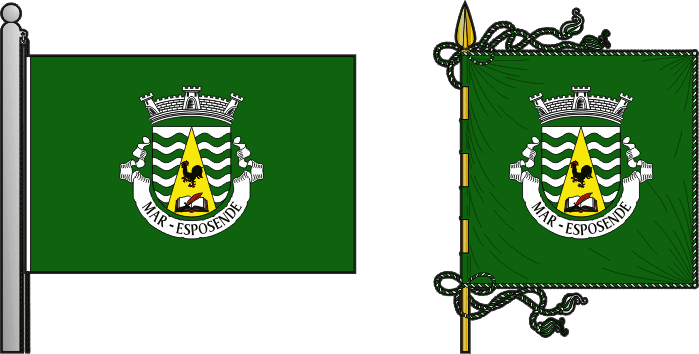 Bandeira e estandarte da antiga freguesia de Mar - Mar former civil parish, flag and banner Bandeira e estandarte da antiga freguesia de Mar - Mar former civil parish, flag and banner