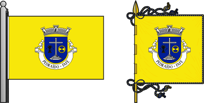 Bandeira e estandarte da antiga freguesia de Pedraído - Pedraído former civil parish, flag and banner Bandeira e estandarte da antiga freguesia de Pedraído - Pedraído former civil parish, flag and banner