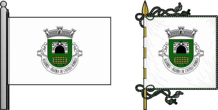 Bandeira e estandarte da antiga freguesia de Algodres - Algodres former civil parish, flag and banner Bandeira e estandarte da antiga freguesia de Algodres - Algodres former civil parish, flag and banner