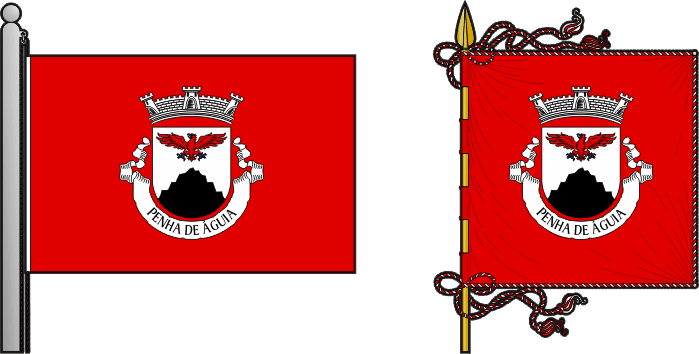 Bandeira e estandarte da antiga freguesia de Penha de Águia - Penha de Águia former civil parish, flag and banner Bandeira e estandarte da antiga freguesia de Penha de Águia - Penha de Águia former civil parish, flag and banner