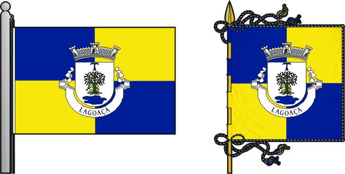 Bandeira e estandarte da antiga freguesia de Lagoaça - Lagoaça former civil parish, flag and banner Bandeira e estandarte da antiga freguesia de Lagoaça - Lagoaça former civil parish, flag and banner