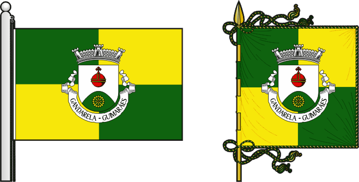 Bandeira e estandarte da antiga freguesia de Gandarela - Gandarela former civil parish, flag and banner Bandeira e estandarte da antiga freguesia de Gandarela - Gandarela former civil parish, flag and banner