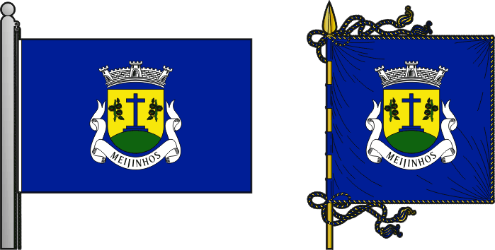 Bandeira e estandarte da antiga freguesia de Meijinhos - Meijinhos former civil parish, flag and banner Bandeira e estandarte da antiga freguesia de Meijinhos - Meijinhos former civil parish, flag and banner
