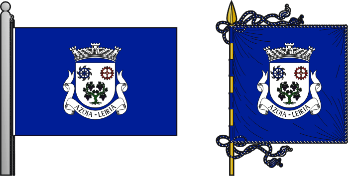 Bandeira e estandarte da antiga freguesia de Azoia - Azoia former civil parish, flag and banner Bandeira e estandarte da antiga freguesia de Azoia - Azoia former civil parish, flag and banner