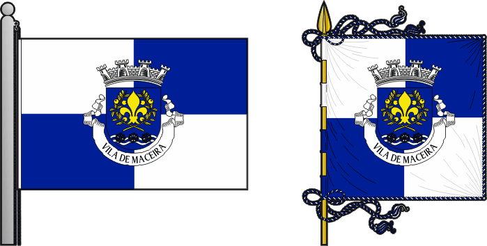 Bandeira e estandarte da freguesia de Maceira - Maceira civil parish, flag and banner Bandeira e estandarte da freguesia de Maceira - Maceira civil parish, flag and banner