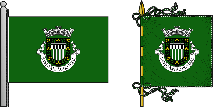 Bandeira e estandarte da antiga freguesia de Santo Antão do Tojal - Santo Antão do Tojal former civil parish, flag and banner Bandeira e estandarte da antiga freguesia de Santo Antão do Tojal - Santo Antão do Tojal former civil parish, flag and banner