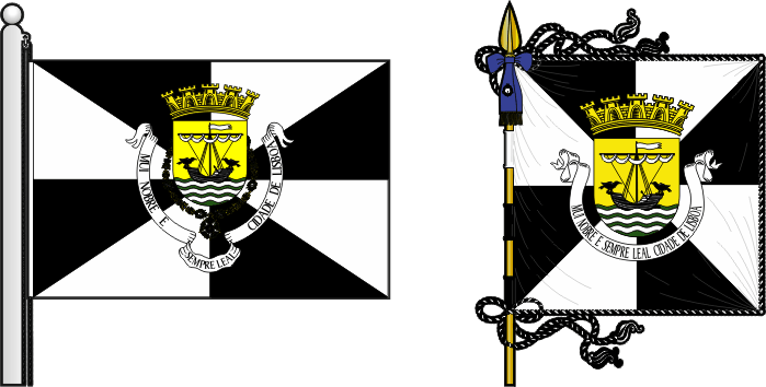 Bandeira e estandarte do Município de Lisboa - Lisboa municipal flag and banner