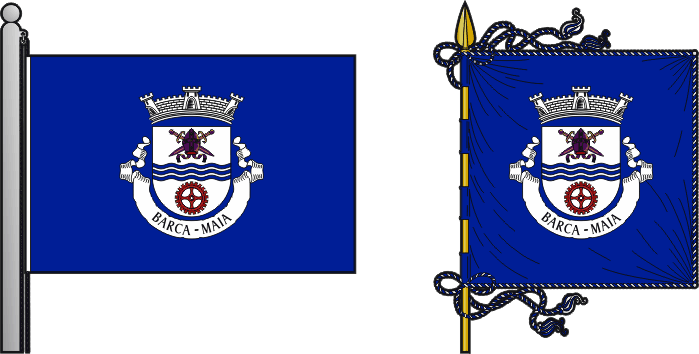 Bandeira e estandarte da antiga freguesia de Barca - Barca former civil parish, flag and banner Bandeira e estandarte da antiga freguesia de Barca - Barca former civil parish, flag and banner
