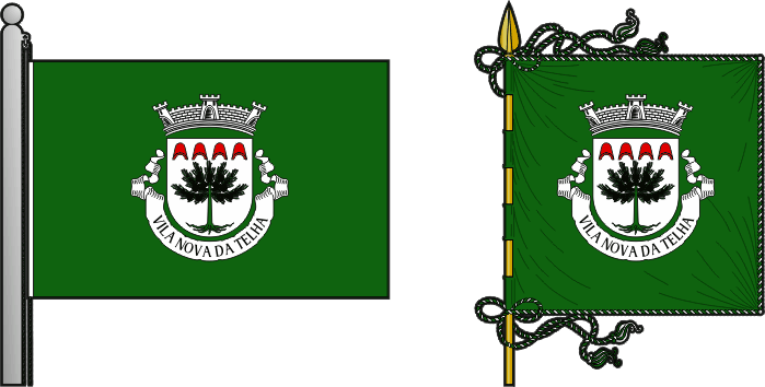 Bandeira e estandarte da freguesia de Vila Nova da Telha - Vila Nova da Telha civil parish, flag and banner Bandeira e estandarte da freguesia de Vila Nova da Telha - Vila Nova da Telha civil parish, flag and banner
