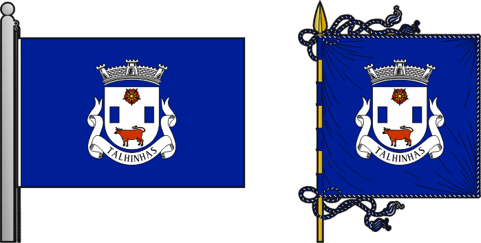 Bandeira e estandarte da antiga freguesia de Talhinhas - Talhinhas former civil parish, flag and banner Bandeira e estandarte da antiga freguesia de Talhinhas - Talhinhas former civil parish, flag and banner