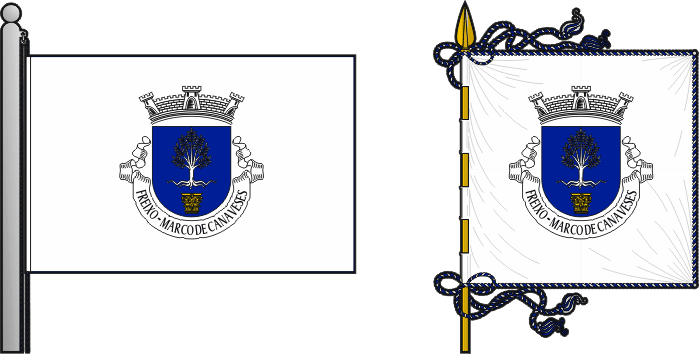 Bandeira e estandarte da antiga freguesia de Freixo - Freixo former civil parish, flag and banner Bandeira e estandarte da antiga freguesia de Freixo - Freixo former civil parish, flag and banner