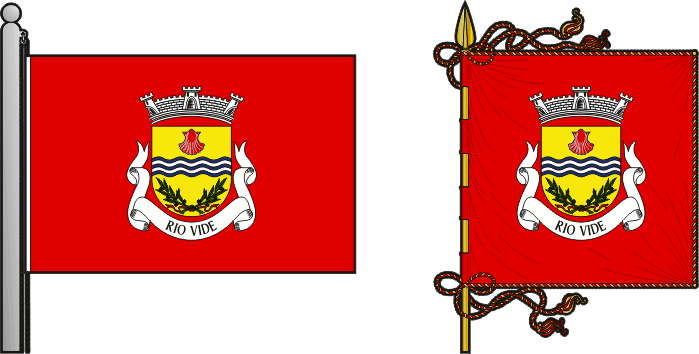 Bandeira e estandarte da antiga freguesia de Rio Vide - Rio Vide former civil parish, flag and banner Bandeira e estandarte da antiga freguesia de Rio Vide - Rio Vide former civil parish, flag and banner