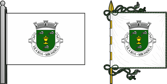 Bandeira e estandarte da antiga freguesia de Vila Boa - Vila Boa former civil parish, flag and banner Bandeira e estandarte da antiga freguesia de Vila Boa - Vila Boa former civil parish, flag and banner