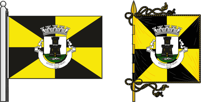 Bandeira e estandarte do Município de Moura - Moura municipal flag and banner Bandeira e estandarte do Município de Moura - Moura municipal flag and banner