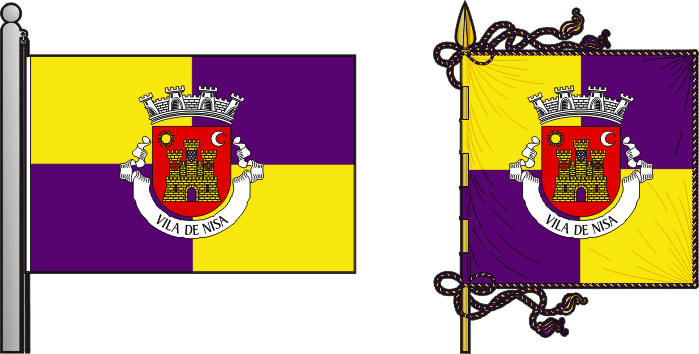 Proposta para a bandeira e estandarte do Município de Nisa - Nisa municipal flag and banner proposal Proposta para a bandeira e estandarte do Município de Nisa - Nisa municipal flag and banner proposal