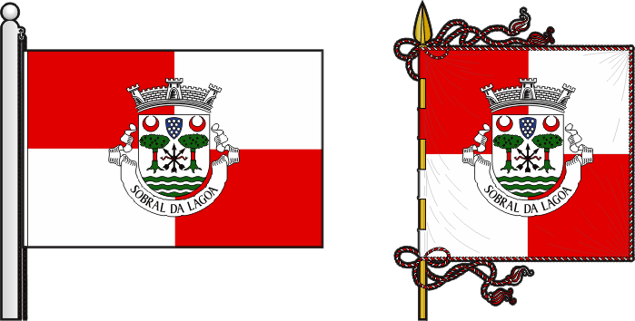 Bandeira e estandarte da antiga freguesia de Sobral da Lagoa - Sobral da Lagoa former civil parish, flag and banner Bandeira e estandarte da antiga freguesia de Sobral da Lagoa - Sobral da Lagoa former civil parish, flag and banner