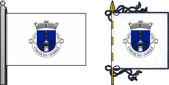 Bandeira e estandarte da antiga freguesia de Conceição - Conceição former civil parish, flag and banner Bandeira e estandarte da antiga freguesia de Conceição - Conceição former civil parish, flag and banner
