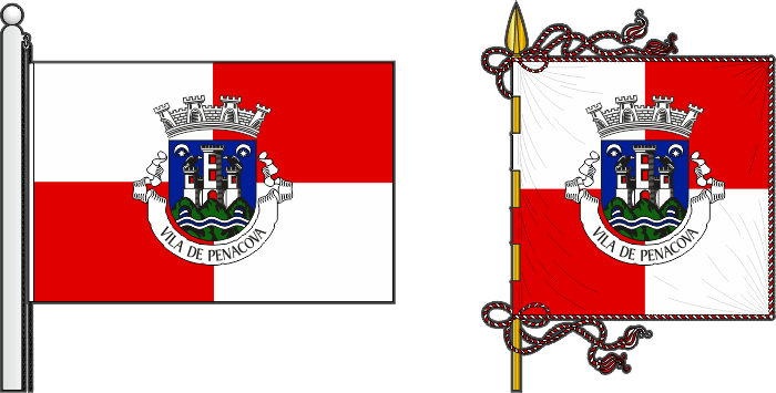 Proposta para a bandeira e estandarte do Município de Penacova - Penacova municipal flag and banner proposal