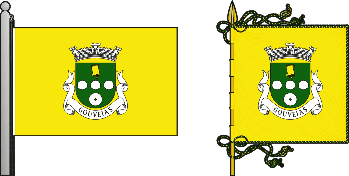 Bandeira e estandarte da antiga freguesia de Gouveias - Gouveias former civil parish, flag and banner Bandeira e estandarte da antiga freguesia de Gouveias - Gouveias former civil parish, flag and banner