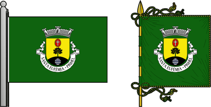 Bandeira e estandarte da antiga freguesia de Santa Eufémia - Santa Eufémia former civil parish, flag and banner Bandeira e estandarte da antiga freguesia de Santa Eufémia - Santa Eufémia former civil parish, flag and banner