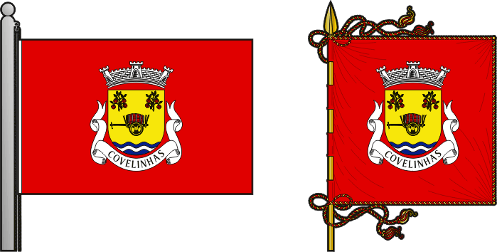 Bandeira e estandarte da antiga freguesia de Covelinhas - Covelinhas former civil parish, flag and banner Bandeira e estandarte da antiga freguesia de Covelinhas - Covelinhas former civil parish, flag and banner