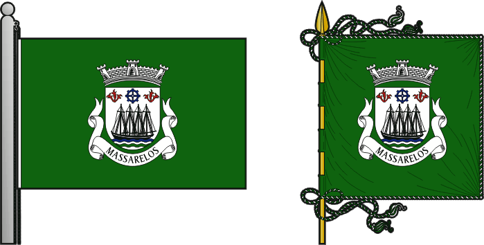 Bandeira e estandarte da antiga freguesia de Massarelos - Massarelos former civil parish, flag and banner Bandeira e estandarte da antiga freguesia de Massarelos - Massarelos former civil parish, flag and banner